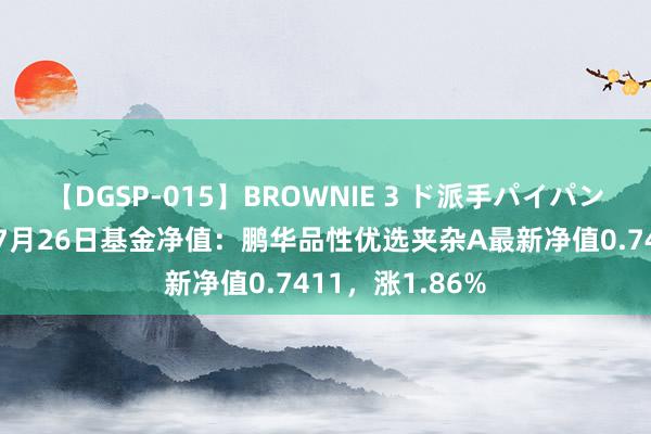 【DGSP-015】BROWNIE 3 ド派手パイパン強め黒ギャル 7月26日基金净值：鹏华品性优选夹杂A最新净值0.7411，涨1.86%