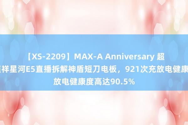 【XS-2209】MAX-A Anniversary 超永久保存版 祯祥星河E5直播拆解神盾短刀电板，921次充放电健康度高达90.5%