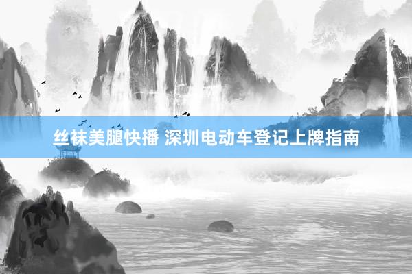 丝袜美腿快播 深圳电动车登记上牌指南