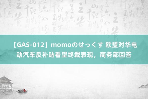 【GAS-012】momoのせっくす 欧盟对华电动汽车反补贴看望终裁表现，商务部回答