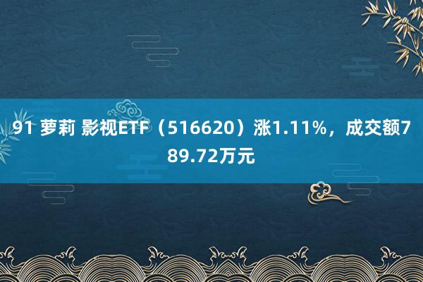 91 萝莉 影视ETF（516620）涨1.11%，成交额789.72万元